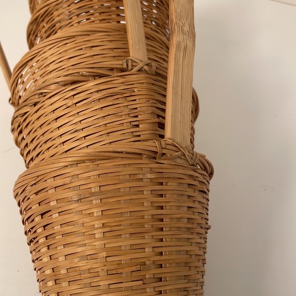 Bamboo/Wicker Cone Baskets - Picture 9 of 10